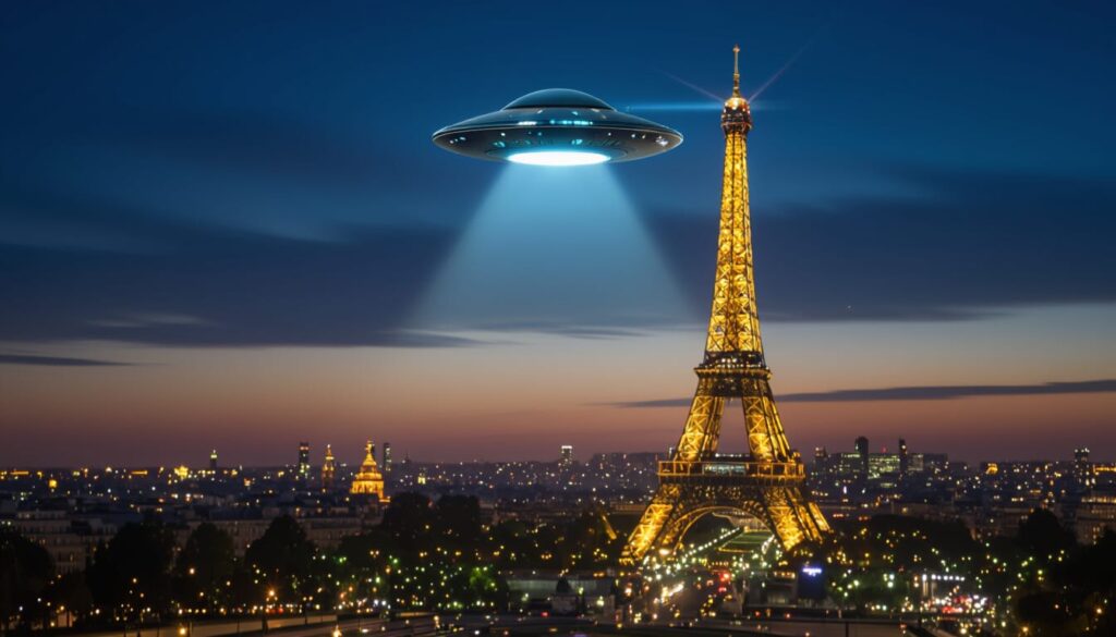eiffel tower ufo